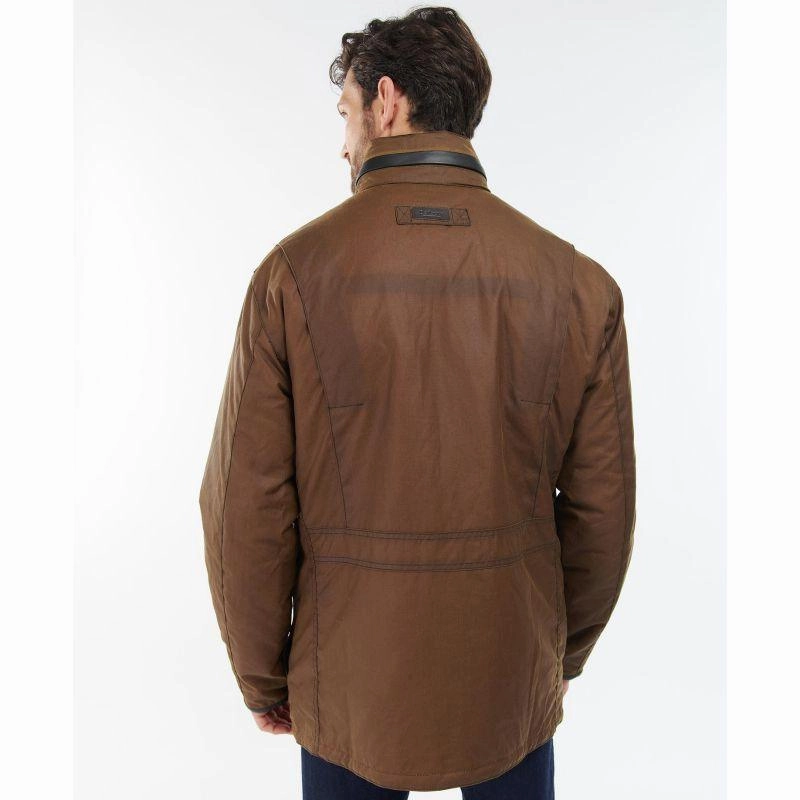 Barbour Malcolm Mens Wax Jacket - Brown Price Slash Today