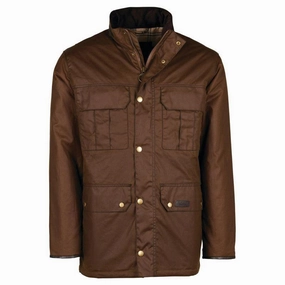 Barbour Malcolm Mens Wax Jacket - Brown Flash Sale Now Clearance Sale
