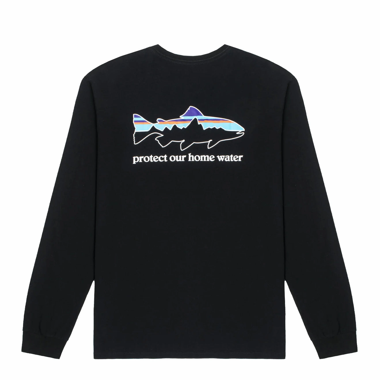 Online Exclusive Offer Instant Discount Patagonia Long Sleeved Home Water Trout Responsibili-Tee Black