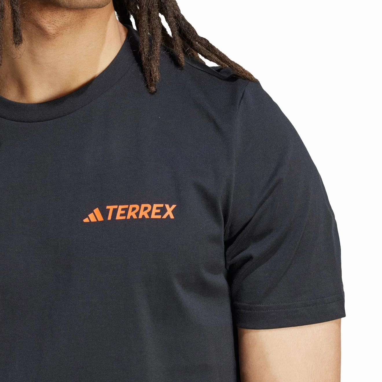 Hot Deals Today Special Occasion Discount Adidas Terrex Graphic T-Shirt Black / Semi Impact Orange