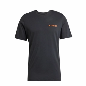 Clearance Savings Now Instant Hot Deal Adidas Terrex Graphic T-Shirt Black / Semi Impact Orange