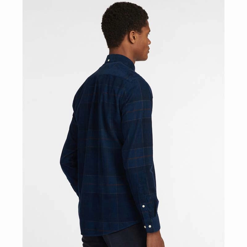 Barbour Blair Corduroy Tailored Mens Shirt - Midnight Tartan Hot Sale Frenzy