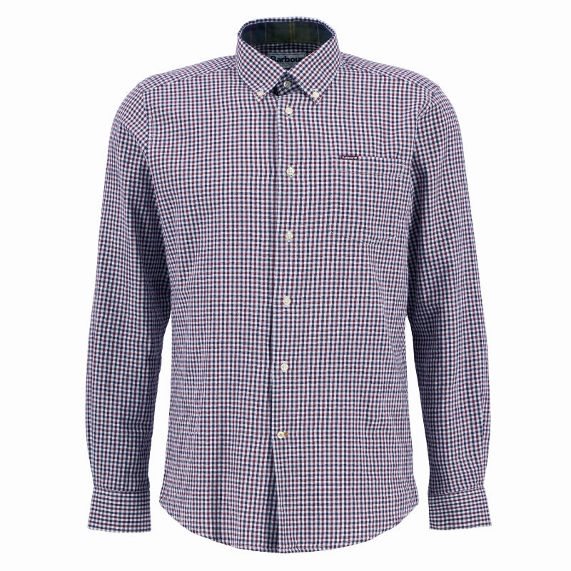Sale Ending Soon Barbour Padshaw Tailored Mens Shirt - Rich Red