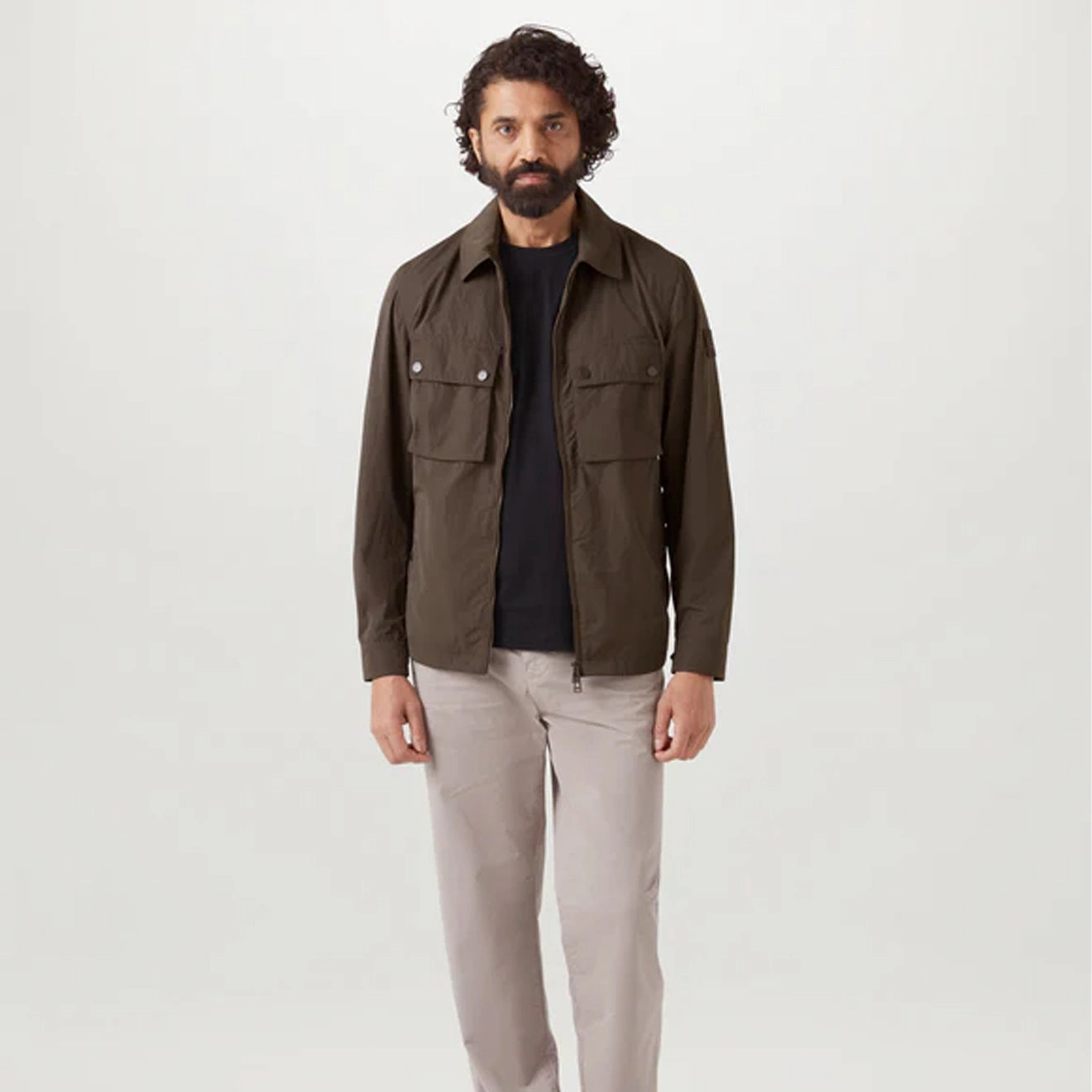 Today Only Discount Alert Belstaff Tourer Overshirt Army Olive