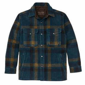 Filson Lined Mackinaw Jac-Shirt Teal / Ochre Plaid Shop Smart Save MustHave Items