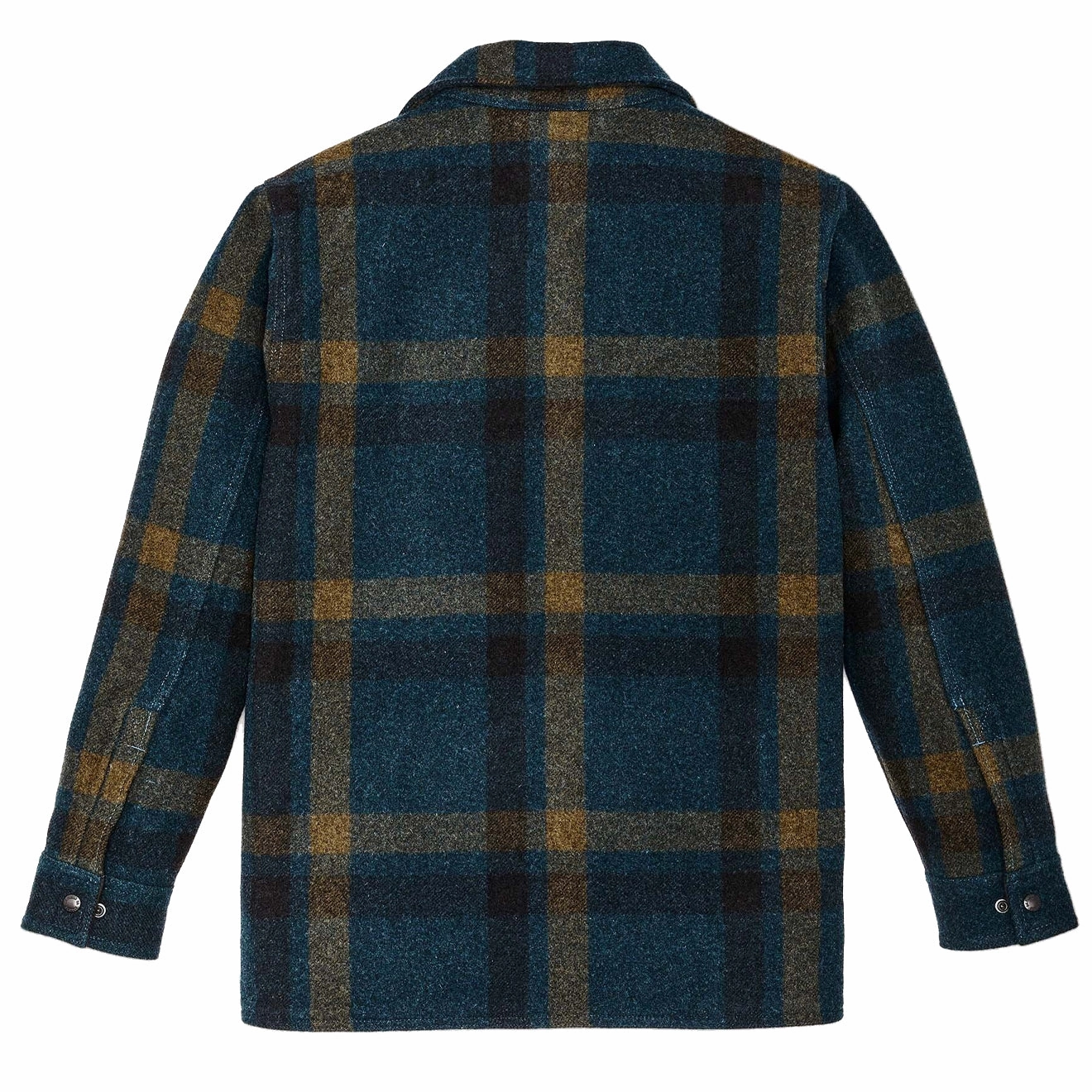 Big Savings Alert Filson Lined Mackinaw Jac-Shirt Teal / Ochre Plaid