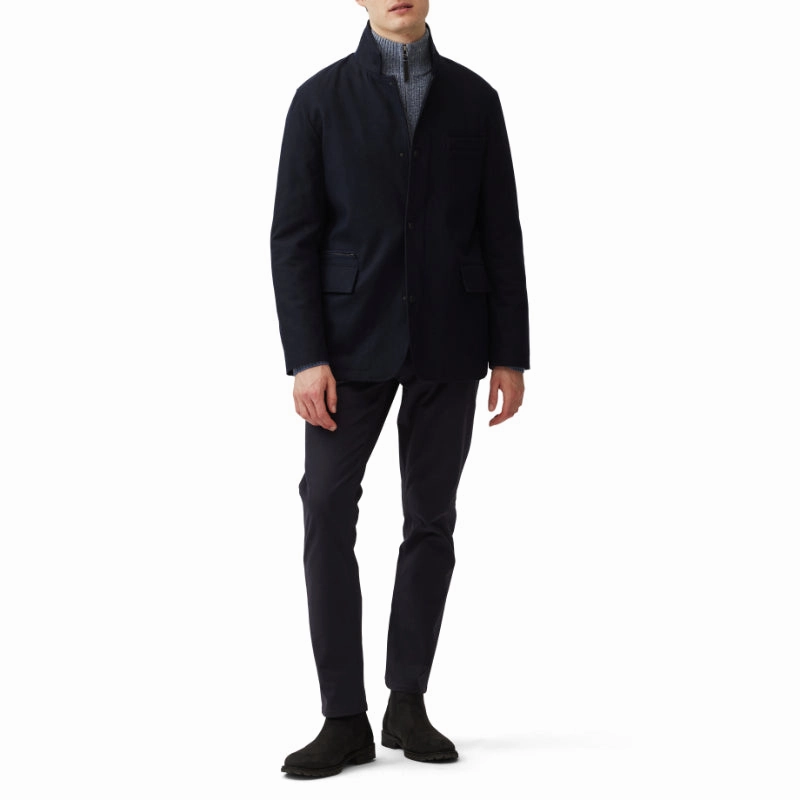 Rodd & Gunn Longbush Mens Coat - Navy Trending Now Offer Todays Special Savings