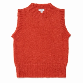 Biggest Savings Now Sunspel Womens Mohair Silk Vest Magma