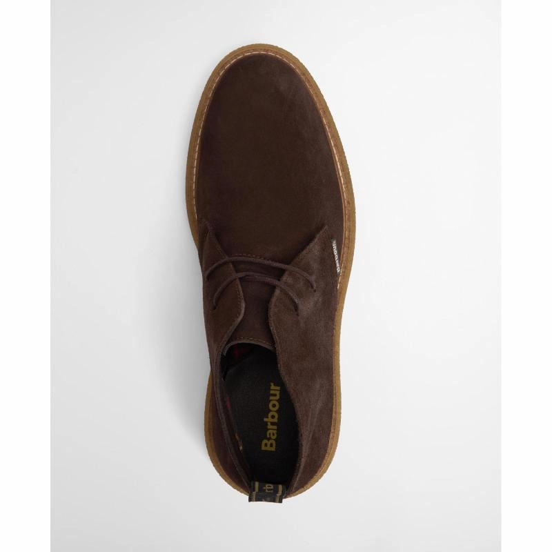 Barbour Blaine Mens Chukka Boot - Choc Suede Limited Offer Alert