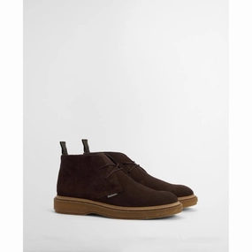 Mega Savings Now Barbour Blaine Mens Chukka Boot - Choc Suede