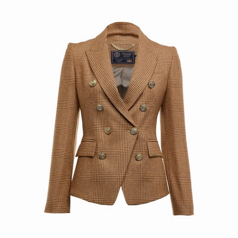 Holland Cooper Knightsbridge Ladies Tweed Blazer - Tawny Clearance Steal Today Clearance Event Alert