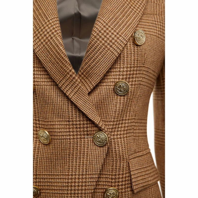Price Drop Alert Holland Cooper Knightsbridge Ladies Tweed Blazer - Tawny