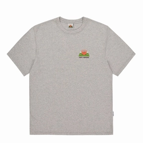 Kappy Kappy Morning Half T-Shirt Toru Fukuda Edition Melange Gray Price Drop Today
