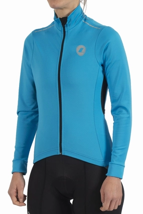 Trending Deals Today Flash Sale Alert Now Lusso Aqua Repel Ladies Cycling Jacket - Blue
