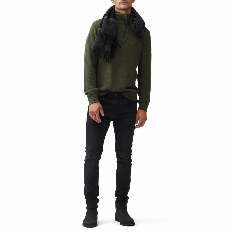 Daily Special Offer Rodd & Gunn Merrick Bay Mens 1/4 Zip Jumper - Loden