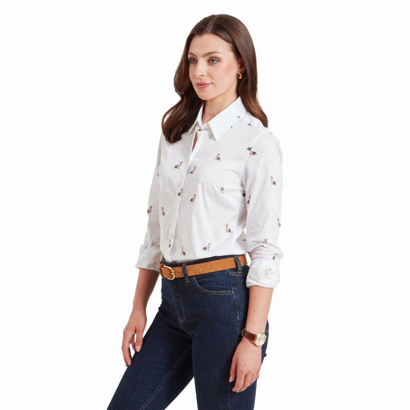 Schoffel Ladies Norfolk Shirt - Teckle Print Dont Miss Big Savings Exclusive Online Deal