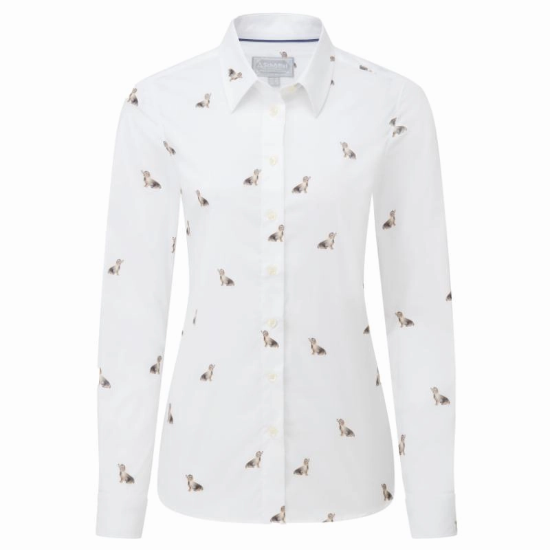 Schoffel Ladies Norfolk Shirt - Teckle Print Sweet Deal Today