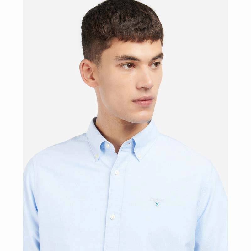 Clearance Sale Barbour Oxtown Tailored Mens Shirt - Sky