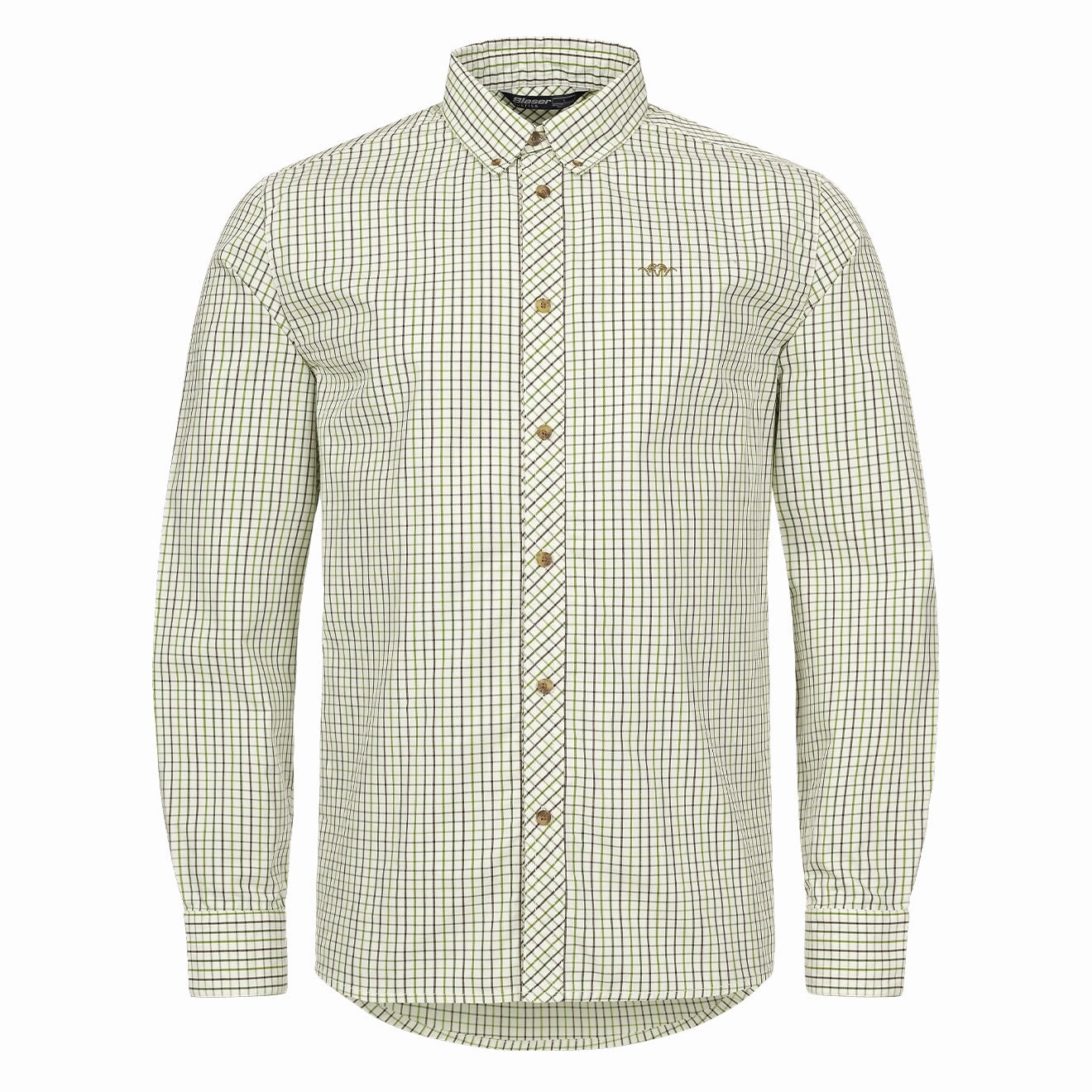 Special Price Offer Biggest Savings Now Blaser Tristan L/S Check Shirt Olive / Beige