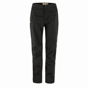 Fjallraven Womens Abisko Hike Trousers Reg Leg Black Save More Online