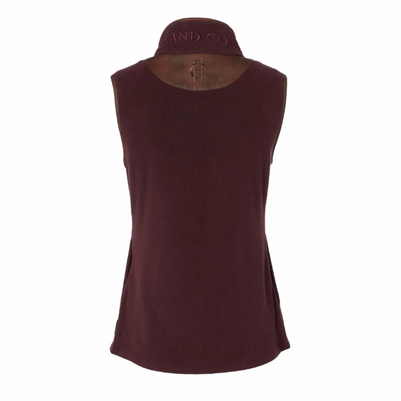 Holland Cooper Country Ladies Fleece Gilet - Mulberry Steal the Deal Now