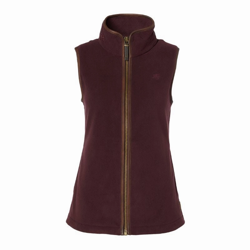 Instant Savings Deal Limited Time Sale Holland Cooper Country Ladies Fleece Gilet - Mulberry