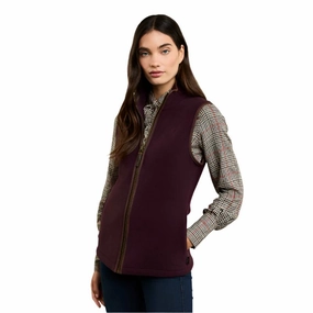 Holland Cooper Country Ladies Fleece Gilet - Mulberry Daily Clearance Deal Clearance Sale