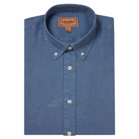 Online Exclusive Savings Deal of the Day Schoffel Walsingham Mens Linen Shirt - French Navy