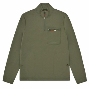Sealskinz Bunwell Half Zip Funnel Neck Sweater Olive Grab Save Today