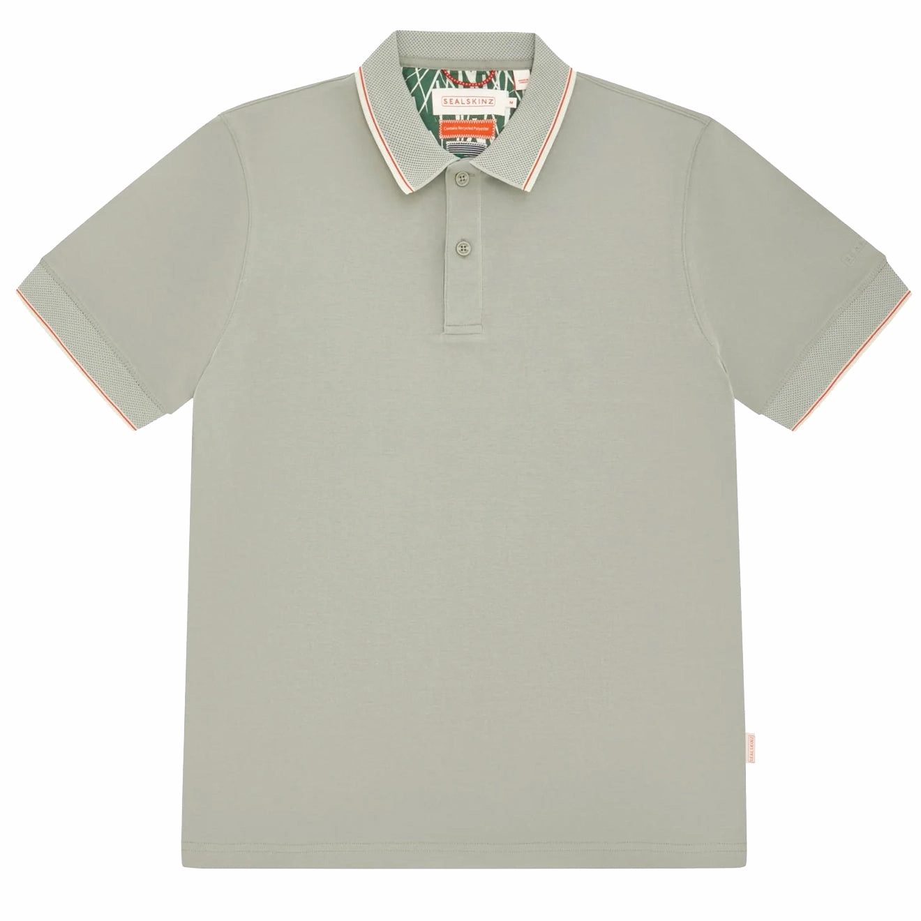 Online Deal Frenzy Sealskinz Stalham Polynosic Tipped Collar Polo Shirt Green
