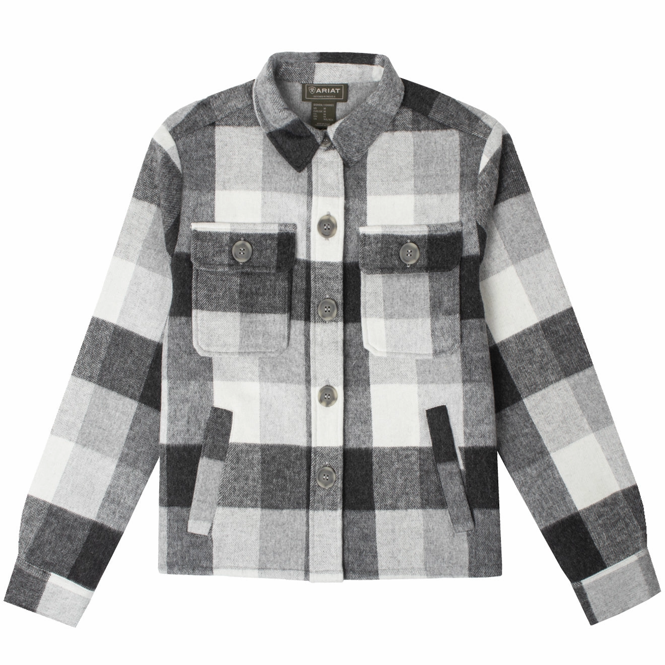 Mega Online Discount Online Deal Frenzy Ariat Womens Ashford Shirt Jacket Heather Grey Plaid