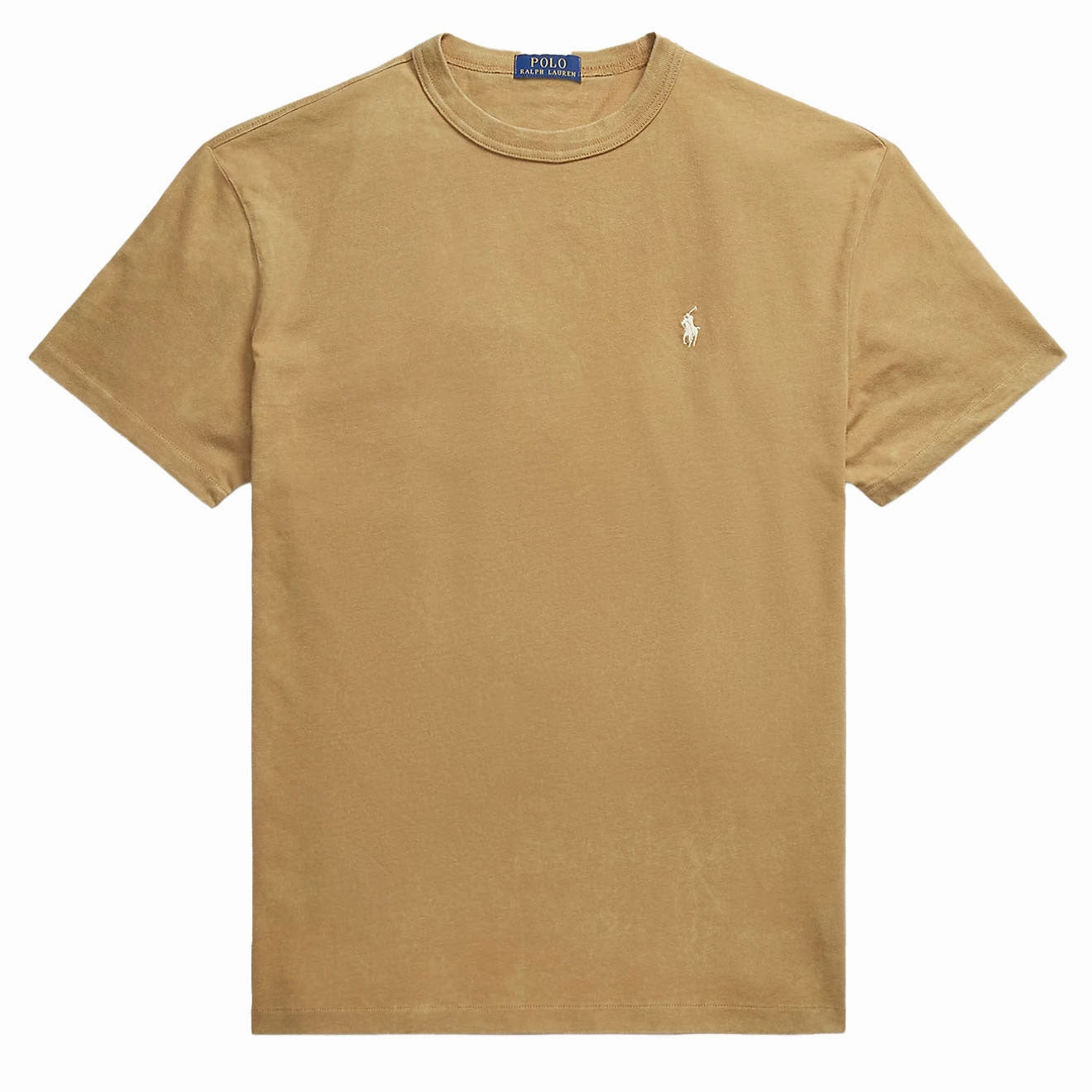 Polo Ralph Lauren Classic Fit Jersey Crewneck T-Shirt Light Rustic Tan Exclusive Deal Inside