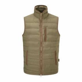 Dont Miss This Steal Price Slash Today Alan Paine Calsall Mens Lightweight Insulated Gilet - Olive
