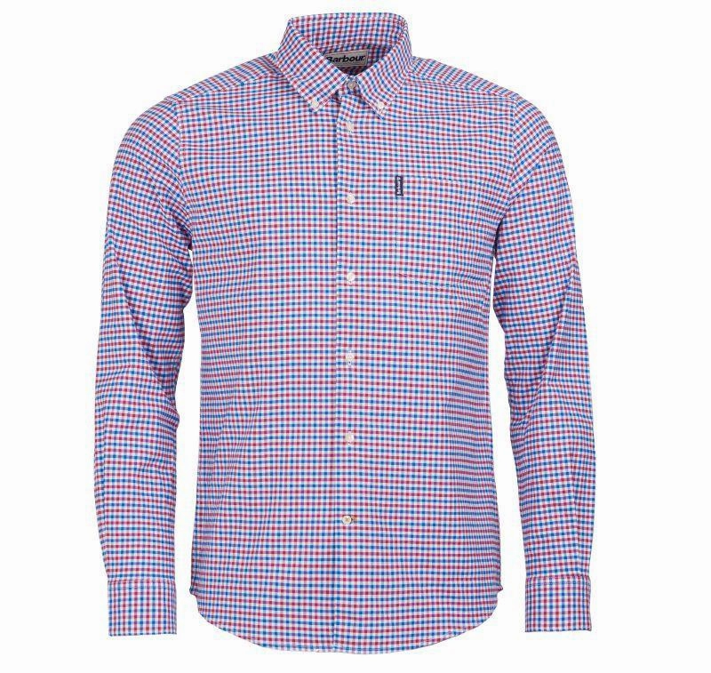 Exclusive Online Discount Flash Deal Alert Barbour Gingham 11 Tailored Mens Shirt - Red