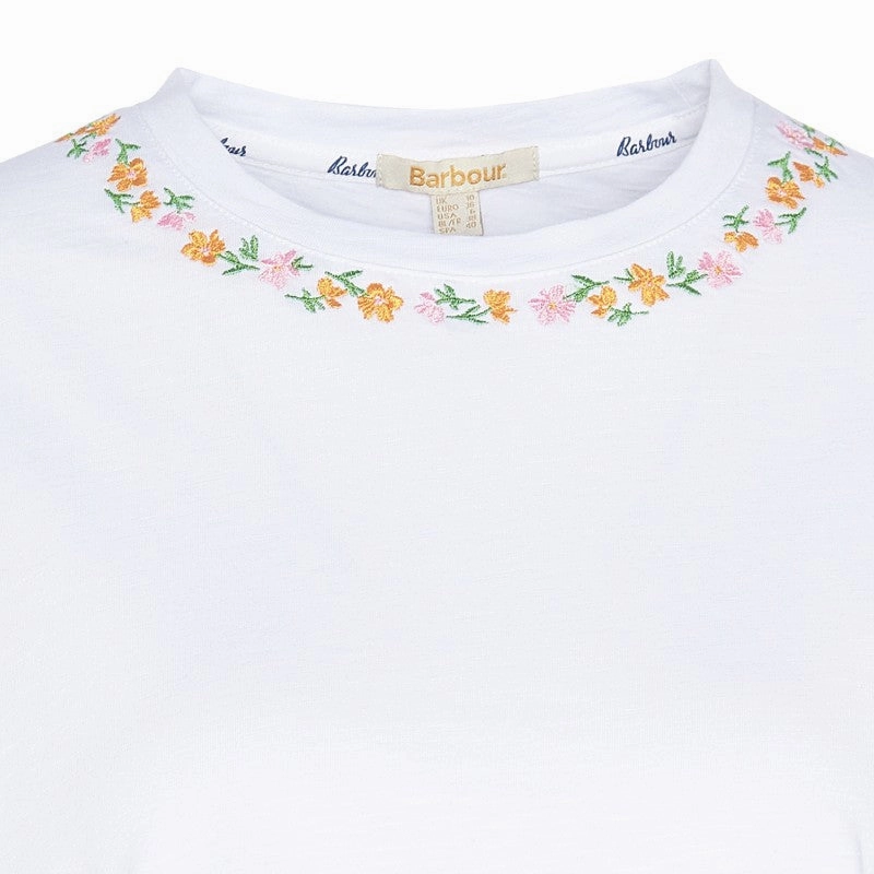 Barbour Longfield Ladies T-Shirt - White Special Deal Frenzy MustHave Steals