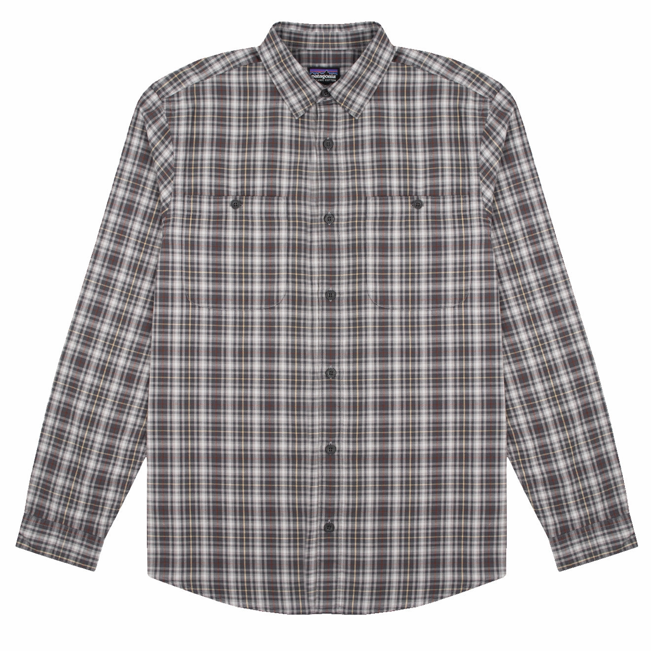 Best Deal Online MustHave Deal Patagonia L/S Pima Cotton Shirt Fractures / Forge Grey