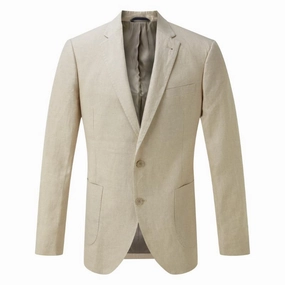 Online Exclusive Steal Schoffel Linen Mens Blazer - Stone