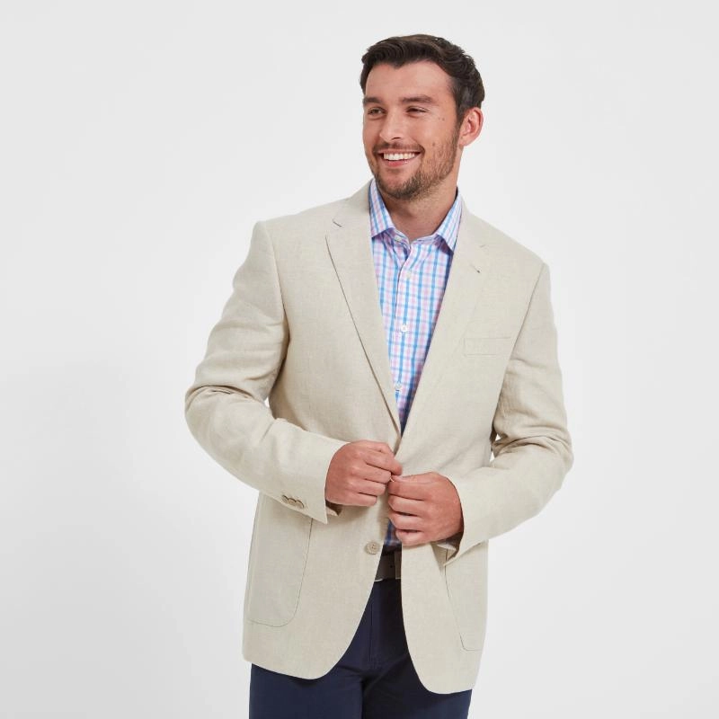 Hot Offer Ending Soon Schoffel Linen Mens Blazer - Stone