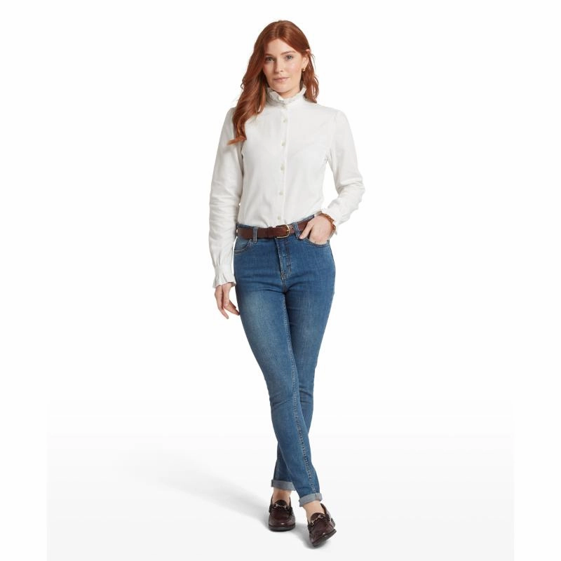 Trendy Picks Today Schoffel Sheringham Ladies Cotton Shirt - White