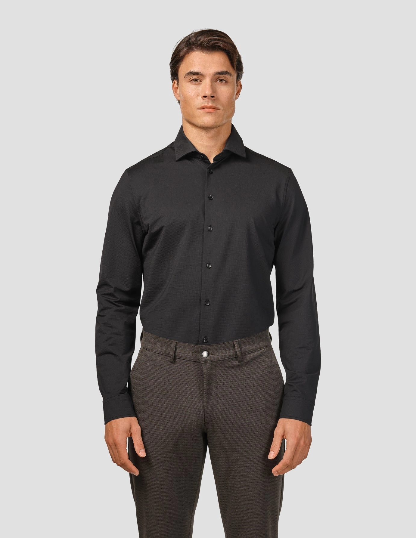 Mega Discount Today Travel Shirt Black Slim