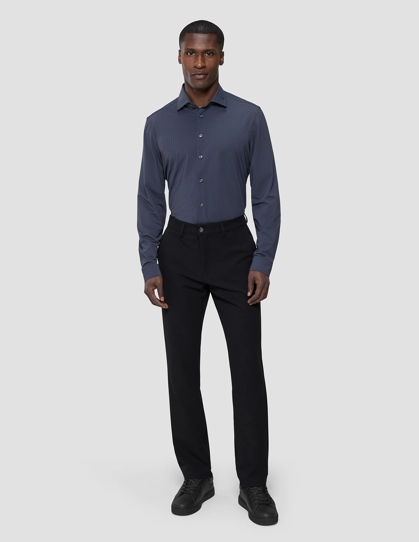 Hot Deal Alert Clearance Event Travel Shirt Dark Navy Slim