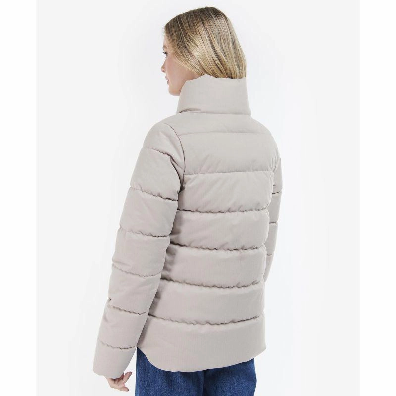 Mega Discount Today Barbour Cecilia Ladies Quilted Jacket - Earl Grey/Rosewood