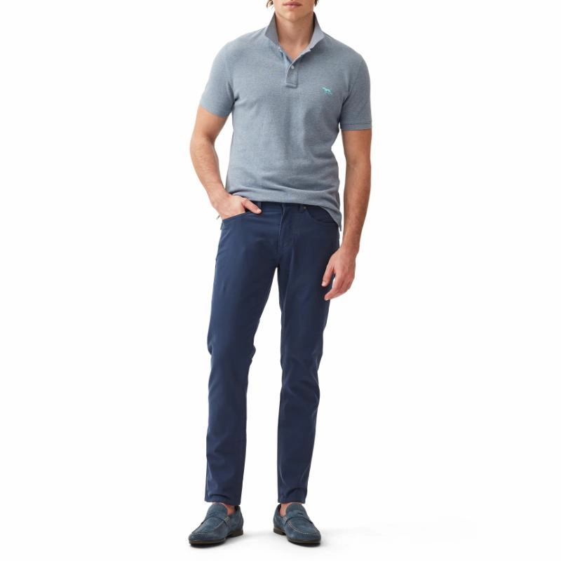 Rodd & Gunn Gunn Mens Polo Shirt - Steel Blue Save Today Event Todays Special Savings
