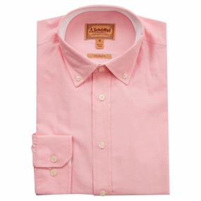 Schoffel Titchwell Tailored Fit Lightweight Mens Shirt - Flamingo Save Today Only Limited Time Hot Deal