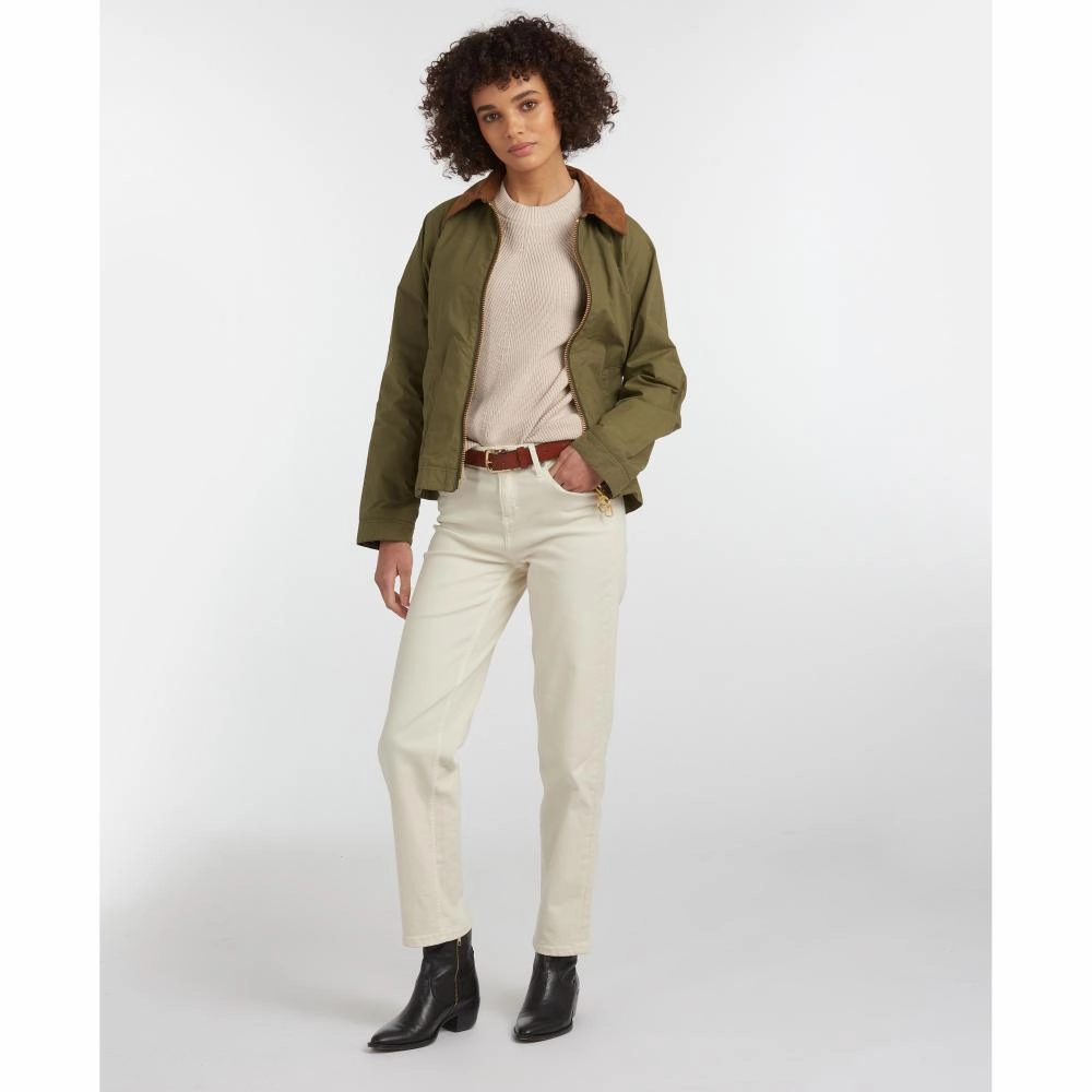 Barbour Campbell Showerproof Ladies Jacket - Olive/Classic Limited Stock Alert Best Deal Alert