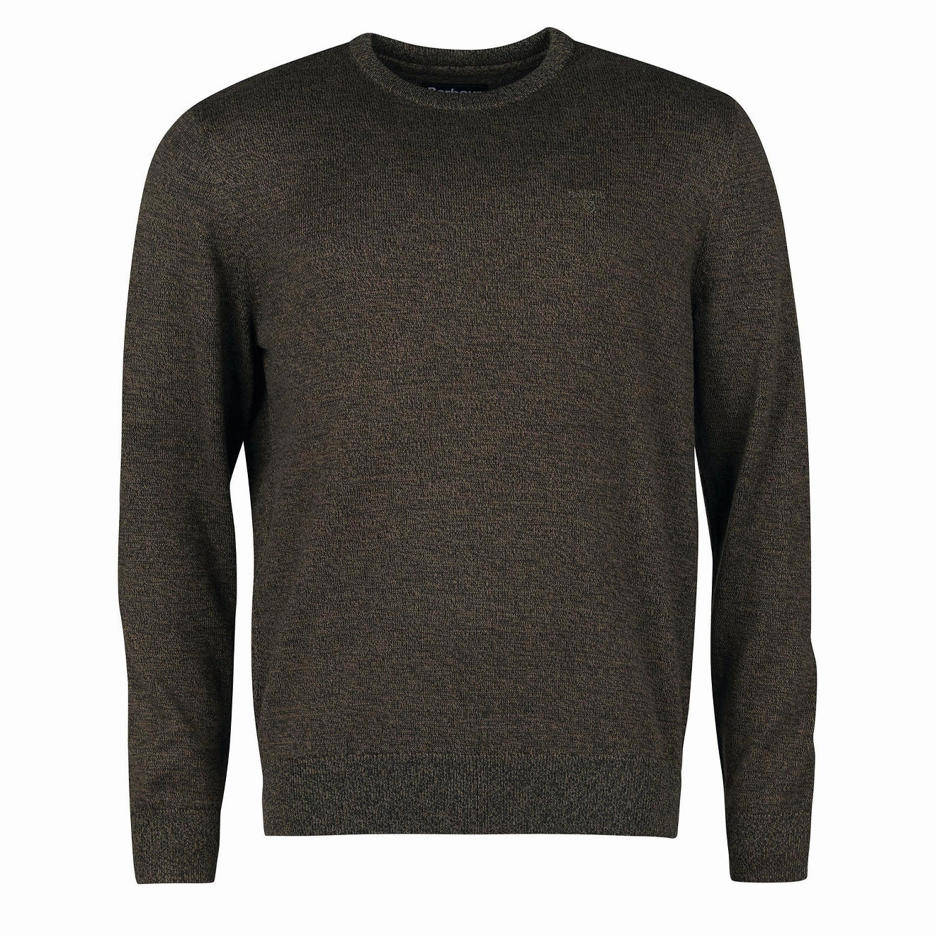 Barbour Firle Crew Jumper Olive Marl Hot Sale Alert