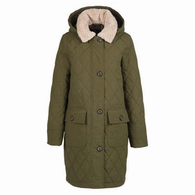 Mega Online Discount Today Only Savings Barbour Fox Ladies Quilted Jacket - Olive/Ancient