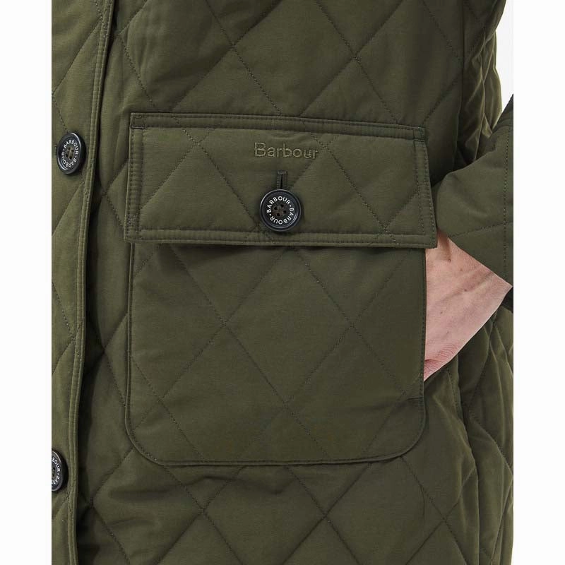 Barbour Fox Ladies Quilted Jacket - Olive/Ancient Big Savings Alert Clearance Blowout