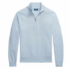 Polo Ralph Lauren Long Sleeve Pullover Standard Blue Hyacinth Heather Grab It Fast Hot Offer Ending Soon