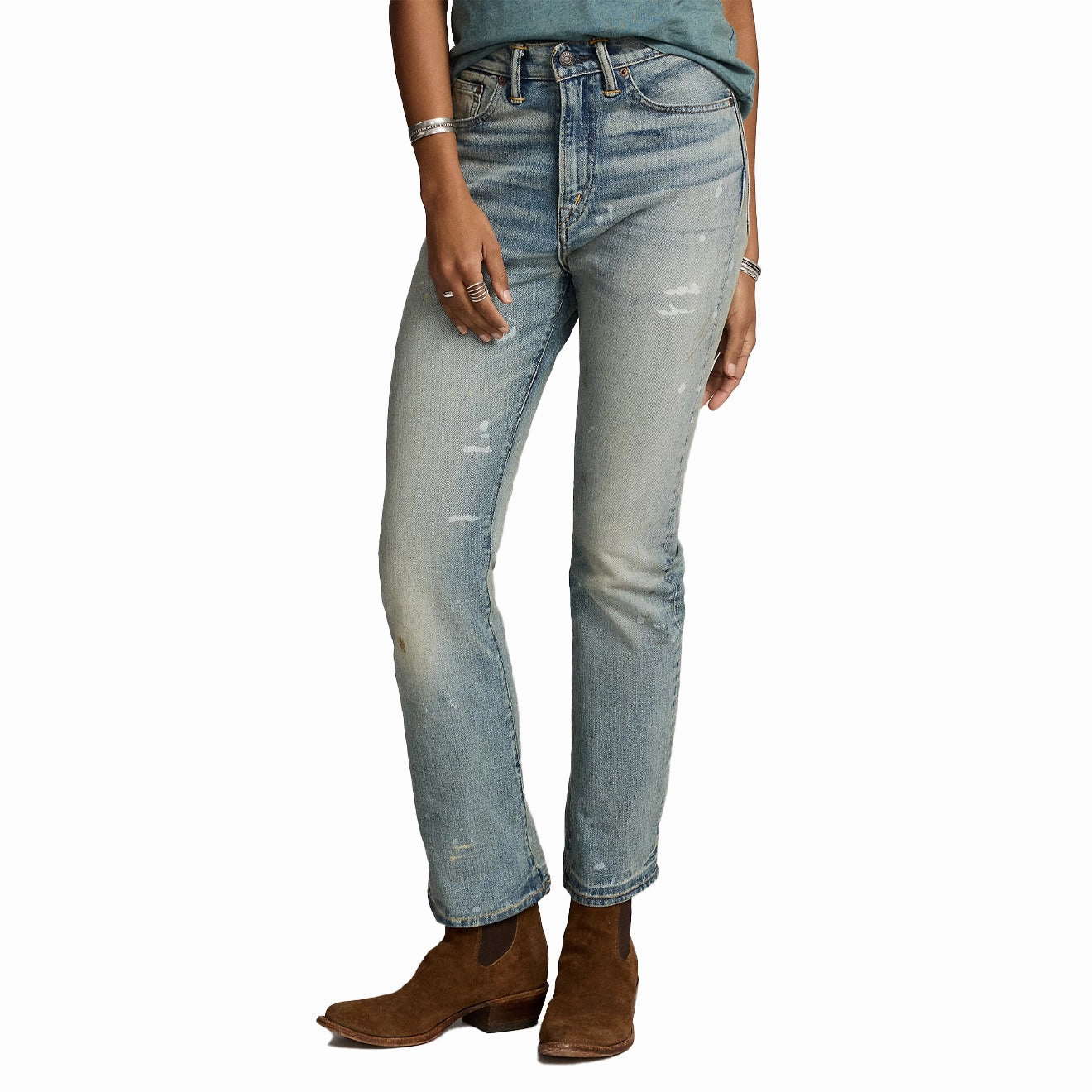 Rrl By Ralph Lauren Womens Vintage Boot Leg Stretch Jean Camden Wash Dont Miss This Steal